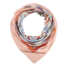 Load image into Gallery viewer, HORSE Silk Scarf: Beige / 100% silk / 60 x 60 cm