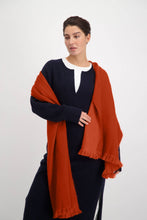 Load image into Gallery viewer, Scarf/Shawl Brick Red - Alpaca Wool