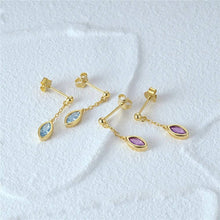 Load image into Gallery viewer, Ambition EARRINGS: Blue / Gold