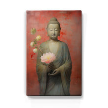 Load image into Gallery viewer, Buddha with flowers - Mini Laqueprint - 9.6 x 14.7 cm - LPS524