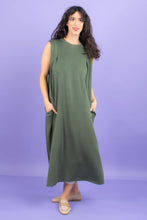 Load image into Gallery viewer, LALLA Dress: One size / Olive / Viscose 39% polyester 55% elastane 6%