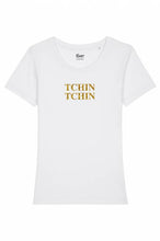 Load image into Gallery viewer, Women's T-shirt - Tchin Tchin - Glitter: Black / L