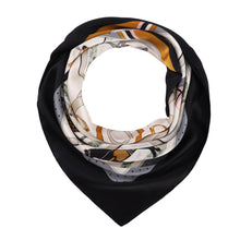 Load image into Gallery viewer, HORSE Silk Scarf: Beige / 100% silk / 60 x 60 cm