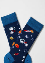 Load image into Gallery viewer, BeSnoopy Cosmos - 100% Organic Cotton Socks: Blue / Intl / 36/40