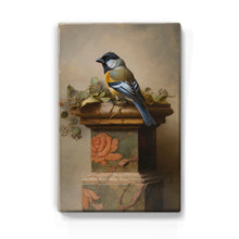 Load image into Gallery viewer, Laqueprint bird on rose column-hand-lacquered - 19.5 x 30 cm - LP392