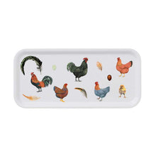 Load image into Gallery viewer, Chicken birch veneer serving tray- 32x15 made in Europe