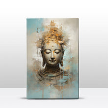 Load image into Gallery viewer, Buddha with golden crown - Mini Laque print - 9.6 x 14.7 cm - LPS519