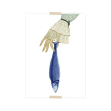 Load image into Gallery viewer, Postcard collage Museum collection - hand and herring

