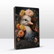 Load image into Gallery viewer, Bird with colorful flowers - Laqueprint - 19.5 x 30 cm - LP309
