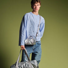 Load image into Gallery viewer, METALLIC Silver Small Weekender
