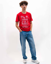 Load image into Gallery viewer, Grendizer Blueprint Tee - Goldorak Graphic Tee: Red / Organic, Plastic-free, Vegan / M
