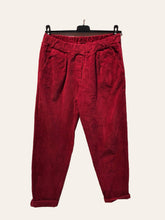 Load image into Gallery viewer, #7360 ribbed velvet pants: PERSIMMON
