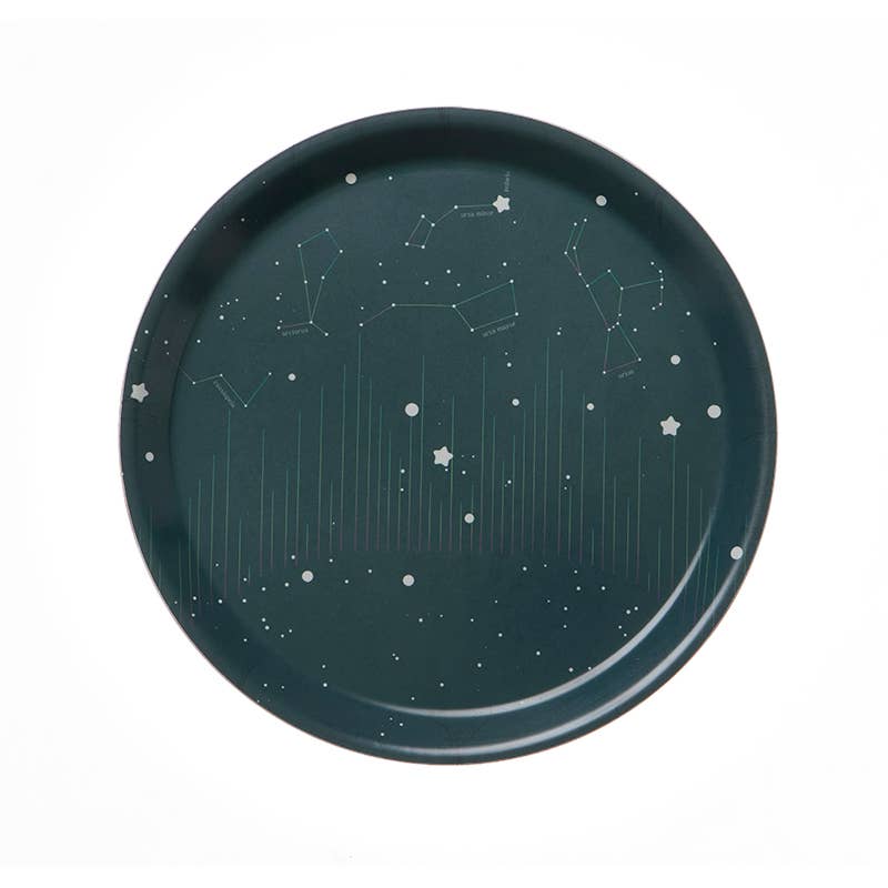 Northern decoration - Northern light picninc plate of wood
