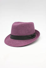 Load image into Gallery viewer, Summer Trilby Hat: Dark grey
