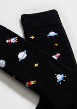 Load image into Gallery viewer, BeSpace Black - 100% Organic Cotton Socks: Black / Intl / 36/40
