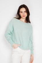 Load image into Gallery viewer, Kid mohair and wool sweater 5102: Navy
