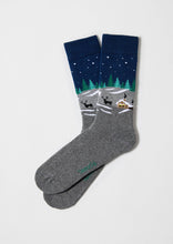 Load image into Gallery viewer, BeWinter Blue &amp; Grey - 100% Organic Cotton Socks: Grey / Intl / 41/46
