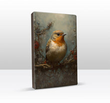 Load image into Gallery viewer, Laqueprint - Robin with roses - Hand lacquered - 19.5 x 30 cm - LP368
