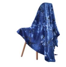 Load image into Gallery viewer, Van Gogh Almond Blossom silk blend scarf
