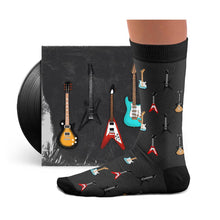 Load image into Gallery viewer, Six-String Grey Socks: L: 41-46 UK (7½-11½) US (8-12)
