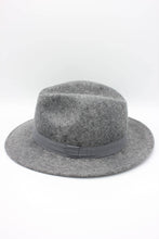Load image into Gallery viewer, Heather Classic Wool Fedora Hat with Ribbon: 57 / Khaki
