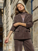 Load image into Gallery viewer, 70164 corduroy jacket: Chocolate / XL

