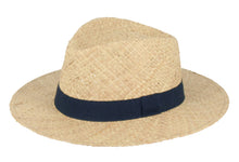 Load image into Gallery viewer, Long Brim Raffia Hat - 1Es60: Black / XL
