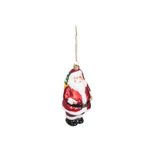 Load image into Gallery viewer, Xmas Hanger - Santa - Glass - 6,5x6,5x13cm
