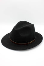 Load image into Gallery viewer, Classic Wool Fedora Hat with Belt: 57 / Red
