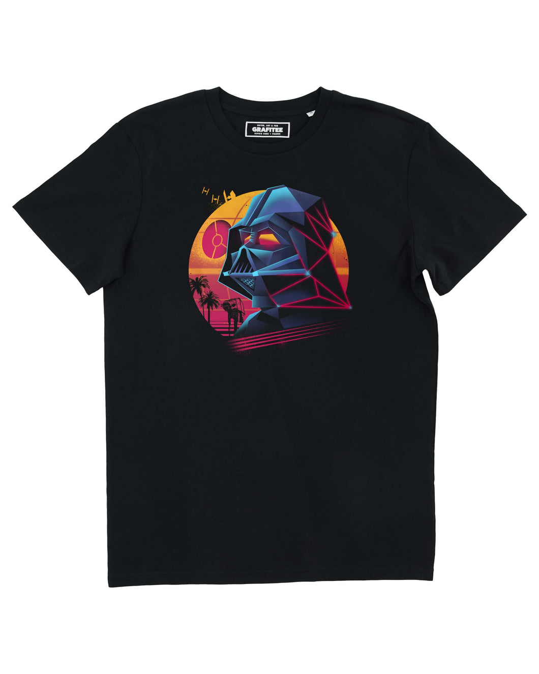 Rad Lord T-shirt - Darth Vader retro graphic tee: Black / Organic, Plastic-free, Vegan / S