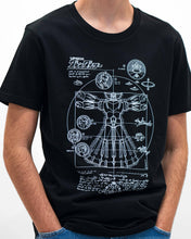 Load image into Gallery viewer, Grendizer Blueprint Tee - Goldorak Graphic Tee: Black / Organic, Plastic-free, Vegan / XXL
