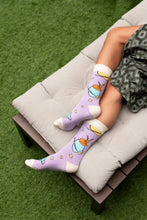 Load image into Gallery viewer, Petit Prince Purple Planets Socks Gift: L: 41-46 UK (7½-11½) US (8-12)
