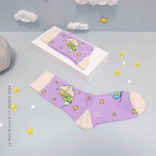 Load image into Gallery viewer, Petit Prince Purple Planets Socks Gift: L: 41-46 UK (7½-11½) US (8-12)
