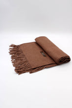 Load image into Gallery viewer, Plain Cashmere Sensation Scarf - Brown
