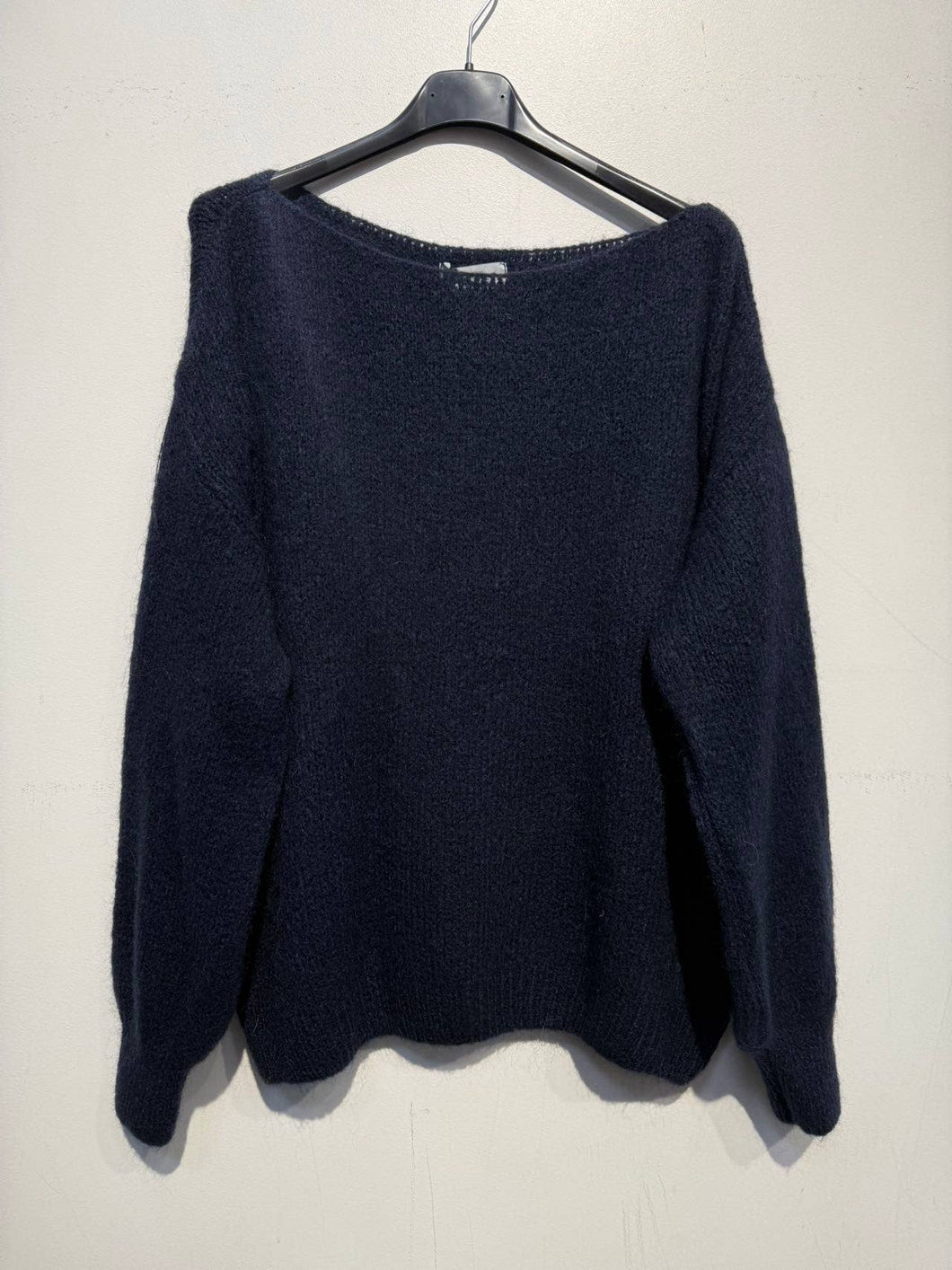Kid mohair and wool sweater 5102: Navy