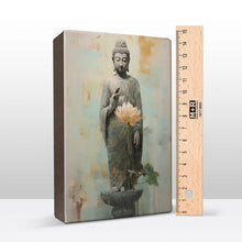 Load image into Gallery viewer, Buddha with flowers - Mini Laque print - 9.6 x 14.7 cm - LPS508
