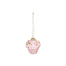 Load image into Gallery viewer, Xmas Hanger - Cupcake - Glass - 6x6,5cm
