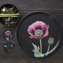 Load image into Gallery viewer, Monastary garden- Pink poppy serving tray
