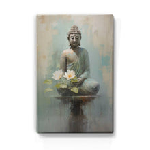 Load image into Gallery viewer, Buddha with flowers - Mini Laqueprint - 9.6 x 14.7 cm - LPS506
