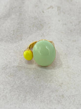 Load image into Gallery viewer, Morris Stainless Steel Enamel Ring: Lime Green
