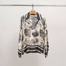 Load image into Gallery viewer, Jungle print tunic KD7365VS-2: Noir
