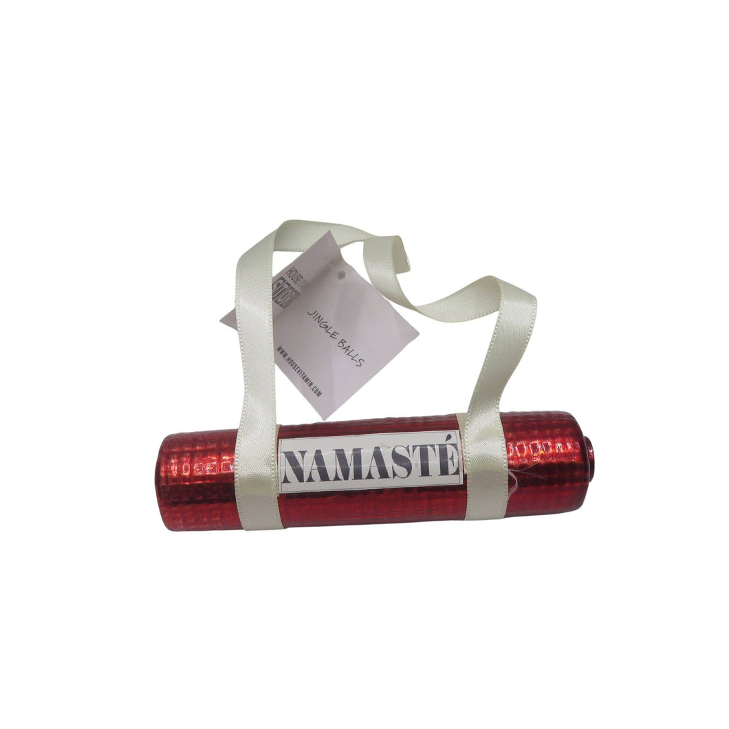 Xmas Hanger - Yoga Mat - Glass - Red - 3x3x11cm