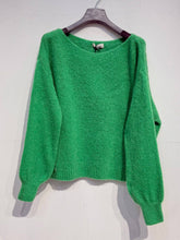 Load image into Gallery viewer, Kid mohair and wool sweater 5102: Navy
