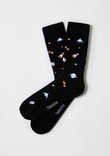 Load image into Gallery viewer, BeSpace Black - 100% Organic Cotton Socks: Black / Intl / 41/46
