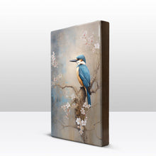 Load image into Gallery viewer, Kingfisher on Blossom Branch - Laqueprint - 19.5 x 30 cm - LP328
