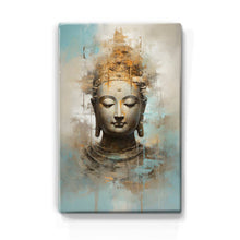 Load image into Gallery viewer, Buddha with golden crown - Mini Laque print - 9.6 x 14.7 cm - LPS519
