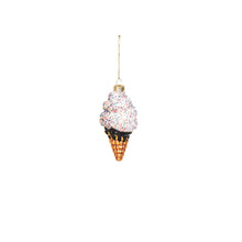 Load image into Gallery viewer, HV Icecream Xmas hanger-- Glass-5,5x5,5x12cm
