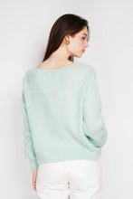 Load image into Gallery viewer, Kid mohair and wool sweater 5102: Navy
