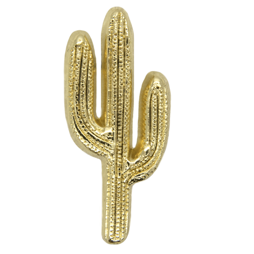 Cactus pin gold