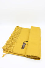 Load image into Gallery viewer, Plain Cashmere Sensation Scarf - Mustard
